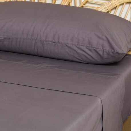 Set di lenzuola percalle tinta unita