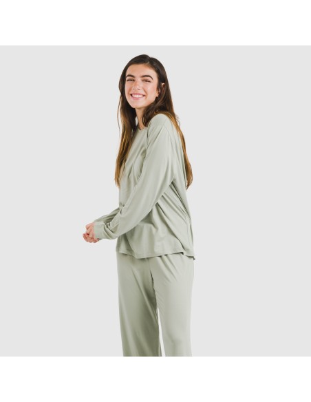 Pigiama lungo soft tinta unita Pigiama lungo soft tinta unita