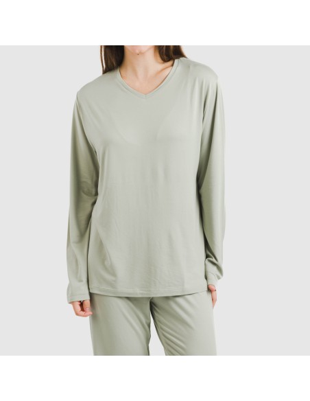 Pigiama lungo soft tinta unita Pigiama lungo soft tinta unita