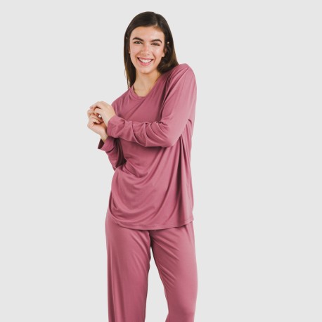 Pigiama lungo soft tinta unita