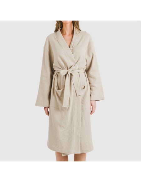 Accappatoio a nido d'ape tinta unita Accappatoio a nido d'ape tinta unita