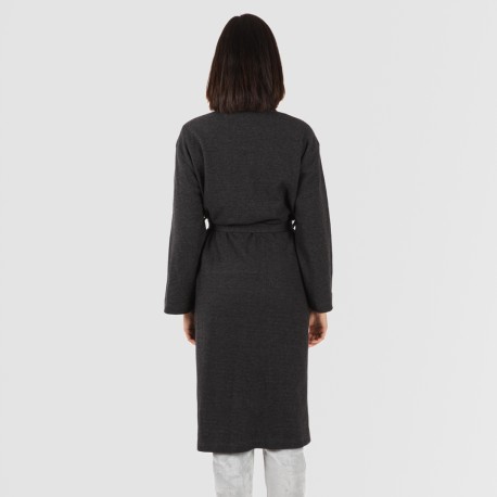 Accappatoio a nido d'ape tinta unita