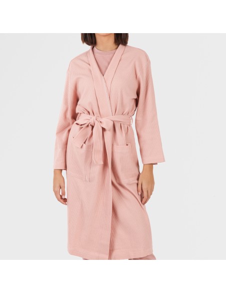 Accappatoio a nido d'ape tinta unita Accappatoio a nido d'ape tinta unita