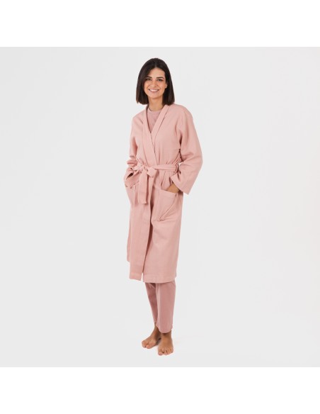 Accappatoio a nido d'ape tinta unita Accappatoio a nido d'ape tinta unita