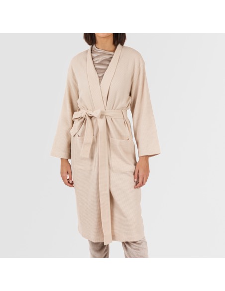 Accappatoio a nido d'ape tinta unita Accappatoio a nido d'ape tinta unita