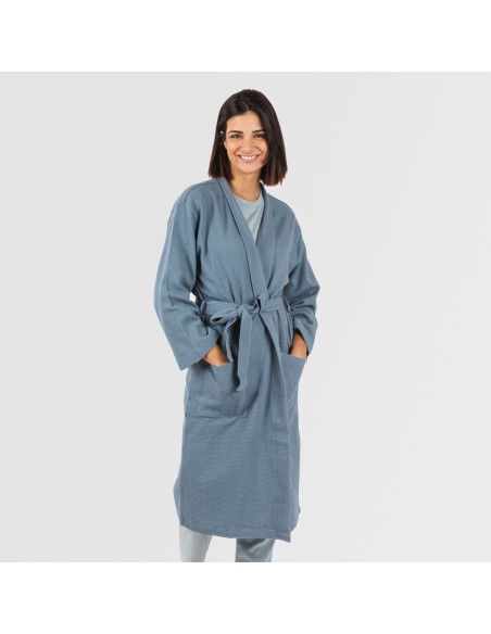 Accappatoio a nido d'ape tinta unita Accappatoio a nido d'ape tinta unita