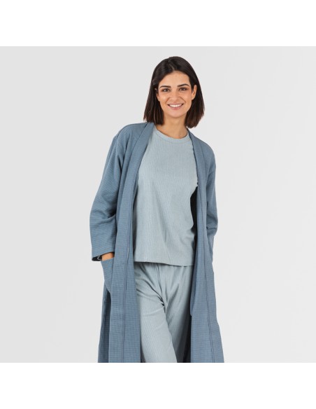 Accappatoio a nido d'ape tinta unita Accappatoio a nido d'ape tinta unita