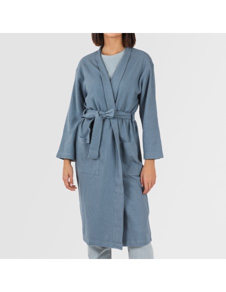 Accappatoio a nido d'ape tinta unita Accappatoio a nido d'ape tinta unita