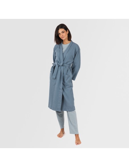 Accappatoio a nido d'ape tinta unita Accappatoio a nido d'ape tinta unita