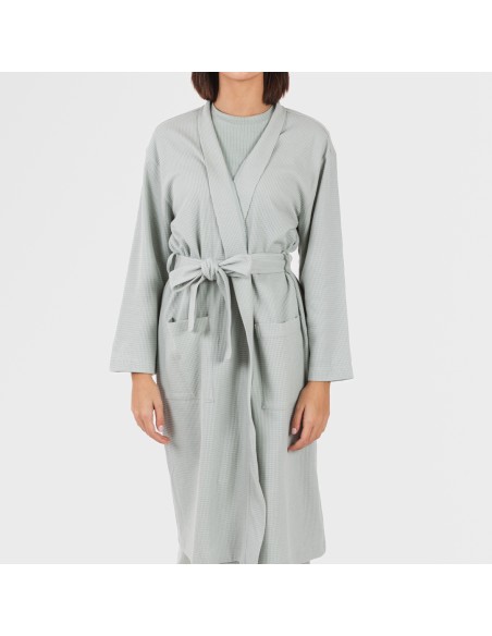 Accappatoio a nido d'ape tinta unita Accappatoio a nido d'ape tinta unita