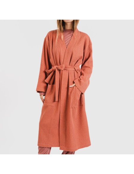 Accappatoio a nido d'ape tinta unita Accappatoio a nido d'ape tinta unita