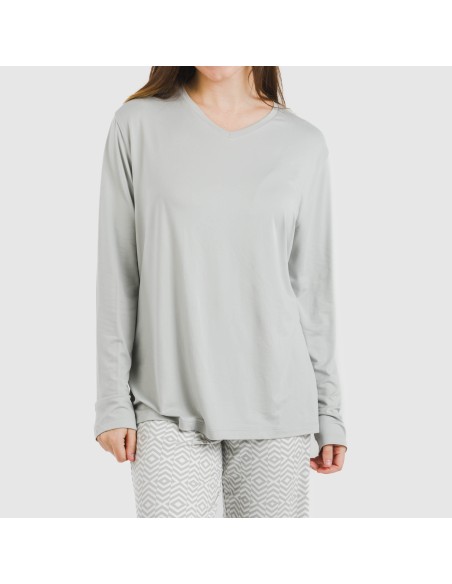 Pigiama lungo soft Maximo grigio Pigiama lungo soft Maximo grigio