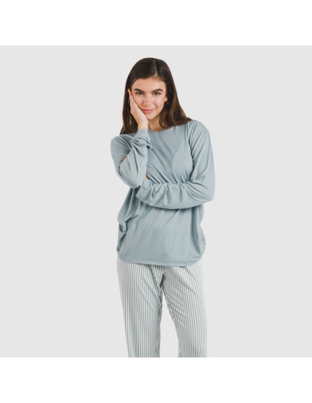 Pigiama lungo soft Raya Kodac indaco Pigiama lungo soft Raya Kodac indaco