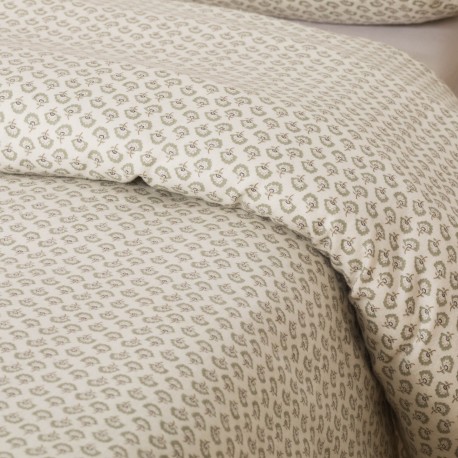 Copripiumino flanella Diana verde tiffany