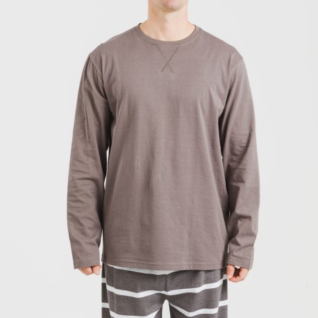 Pigiama lungo cotone uomo Raya Nit New topo