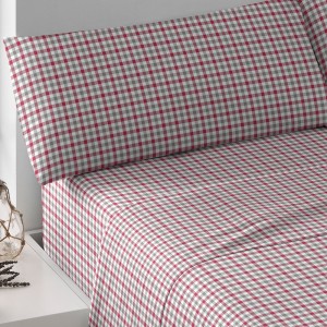 Set di lenzuola cotone Adam verde - rosso