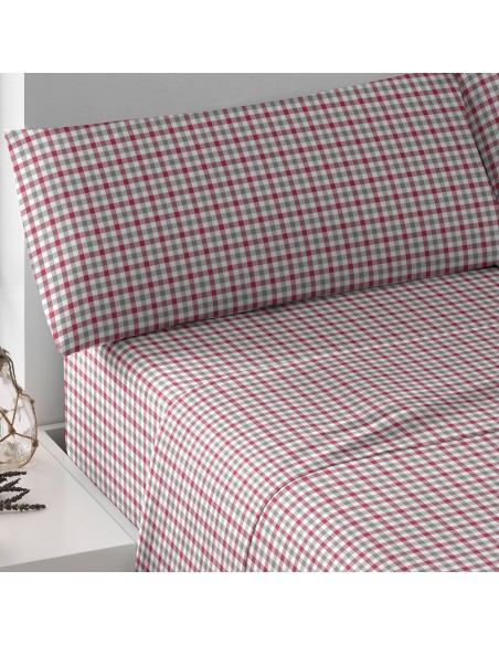 Set di lenzuola cotone Adam verde - rosso Set di lenzuola cotone Adam verde - rosso