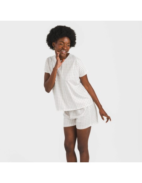 Pigiama corto manica ampia cotone Klaus marsala Pigiama corto manica ampia cotone Klaus marsala