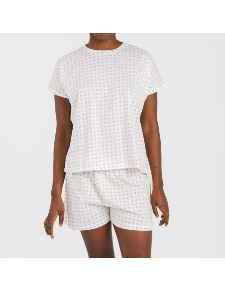 Pigiama corto manica ampia cotone Klaus marsala Pigiama corto manica ampia cotone Klaus marsala