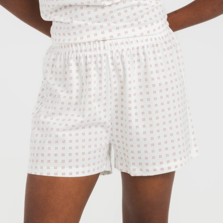 Pigiama corto manica ampia cotone Klaus marsala