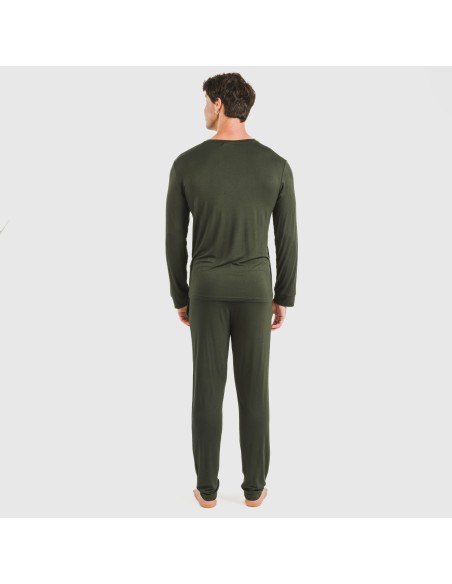 Pigiama lungo viscosa uomo tinta unita Pigiama lungo viscosa uomo tinta unita