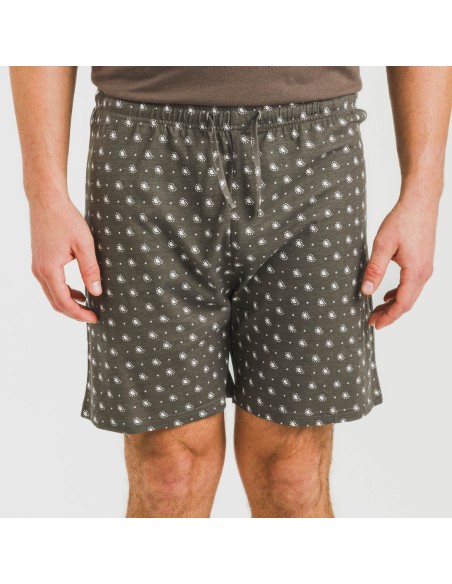 Pigiama corto cotone uomo Cachemir petrolio Pigiama corto cotone uomo Cachemir petrolio