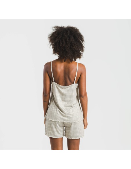 Pigiama con spalline soft Susanita sabbia Pigiama con spalline soft Susanita sabbia