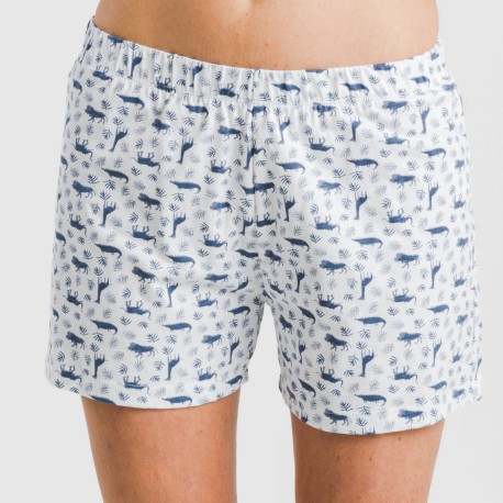 Pigiama corto canotta cotone Saachi blu