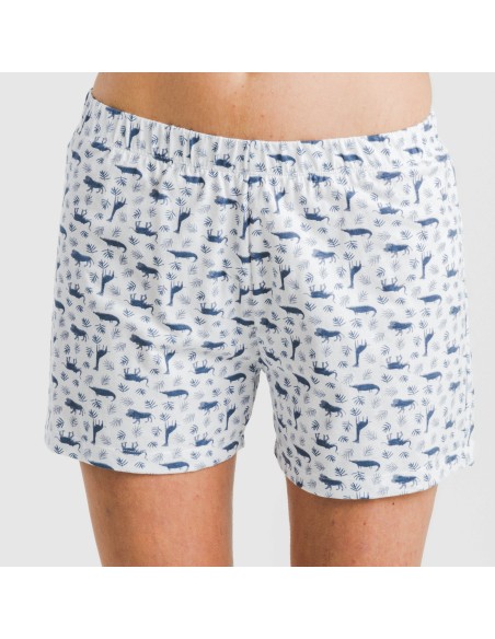 Pigiama corto canotta cotone Saachi blu Pigiama corto canotta cotone Saachi blu