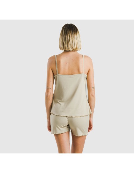 Pigiama con spalline soft tinta unita Pigiama con spalline soft tinta unita