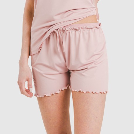 Pigiama con spalline soft tinta unita