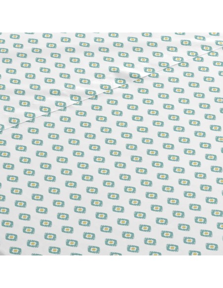 Set di lenzuola cotone Joy blu acqua