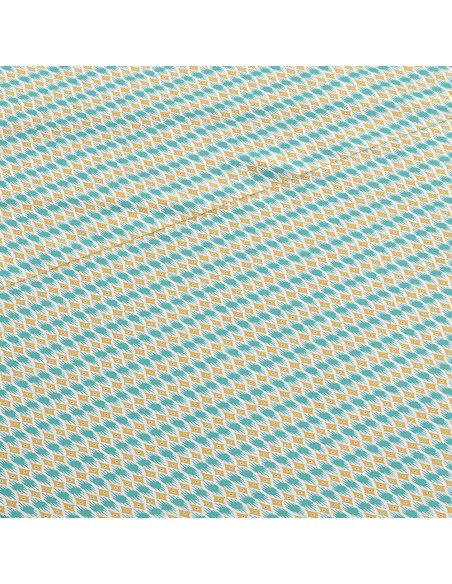 Set di lenzuola cotone Denalia blu acqua