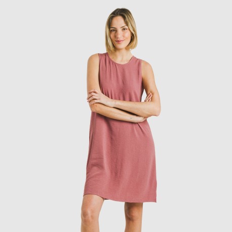 Vestito corto canotta bambula tinta unita