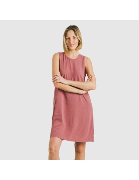 Vestito corto canotta bambula tinta unita