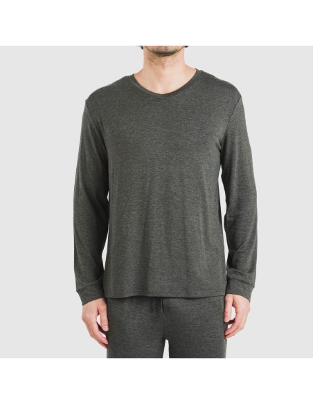 Pigiama lungo viscosa uomo tinta unita Pigiama lungo viscosa uomo tinta unita