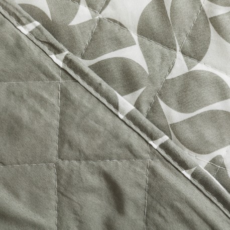 Copriletto bouti Keira verde salvia