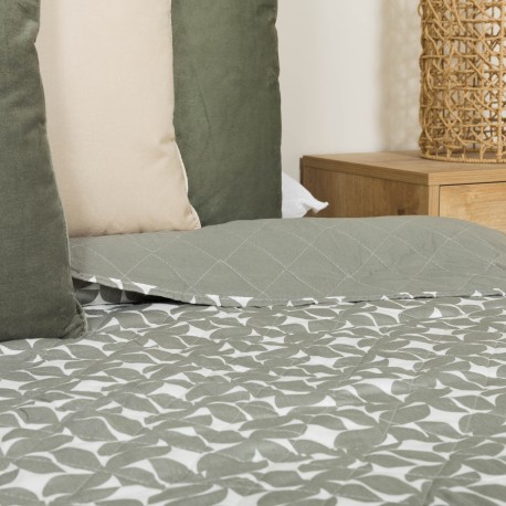 Copriletto bouti Keira verde salvia