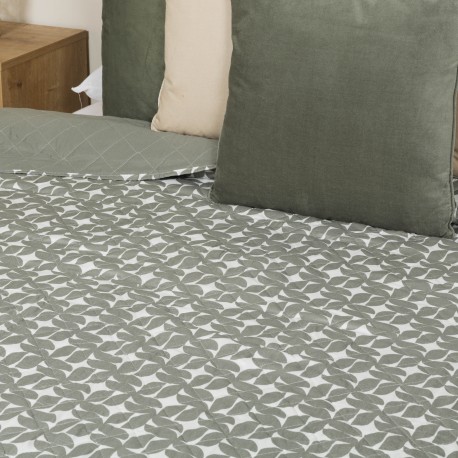 Copriletto bouti Keira verde salvia