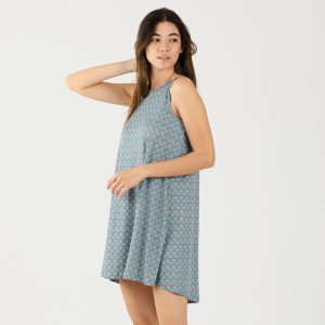 Vestito con spalline soft Hello indaco
