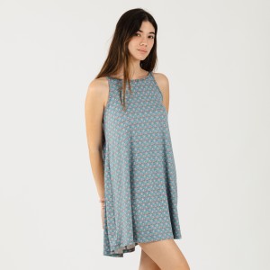 Vestito con spalline soft Hello indaco 2