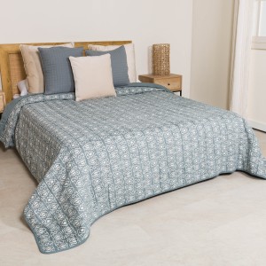 Copriletto jacquard ciniglia Tiberio New verde veronese - 120gr