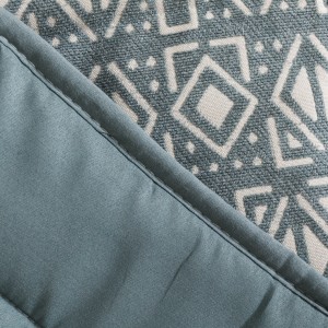 Copriletto jacquard ciniglia Tiberio New verde veronese - 120gr 2