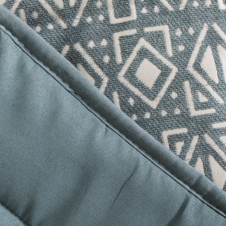 Copriletto jacquard ciniglia Tiberio New verde veronese - 120gr