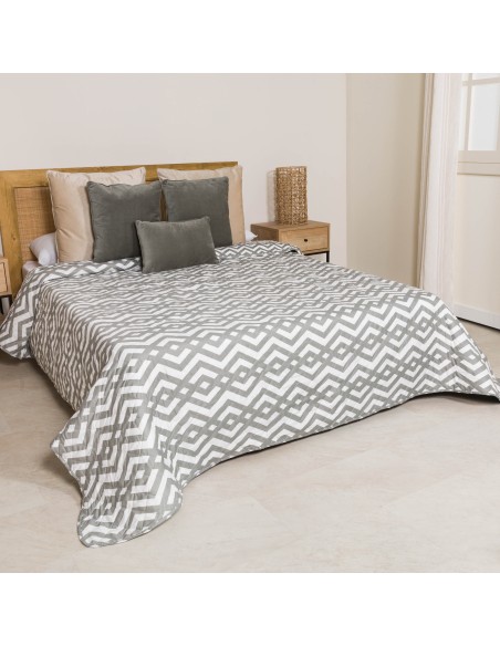 Copriletto bouti Nela verde salvia