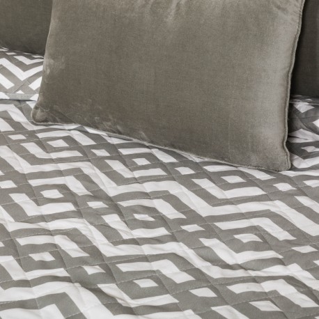 Copriletto bouti Nela verde salvia