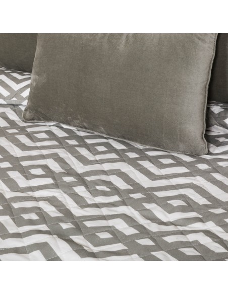 Copriletto bouti Nela verde salvia