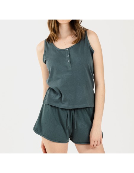 Set sportivo corto donna verde acqua Set sportivo corto donna verde acqua