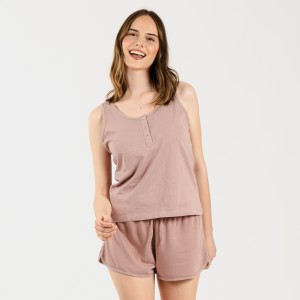 Set sportivo corto donna malva