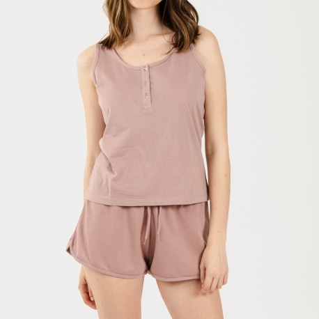 Set sportivo corto donna malva